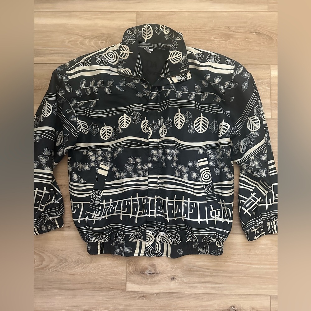 Vintage Fuda International Silk Bomber Jacket M